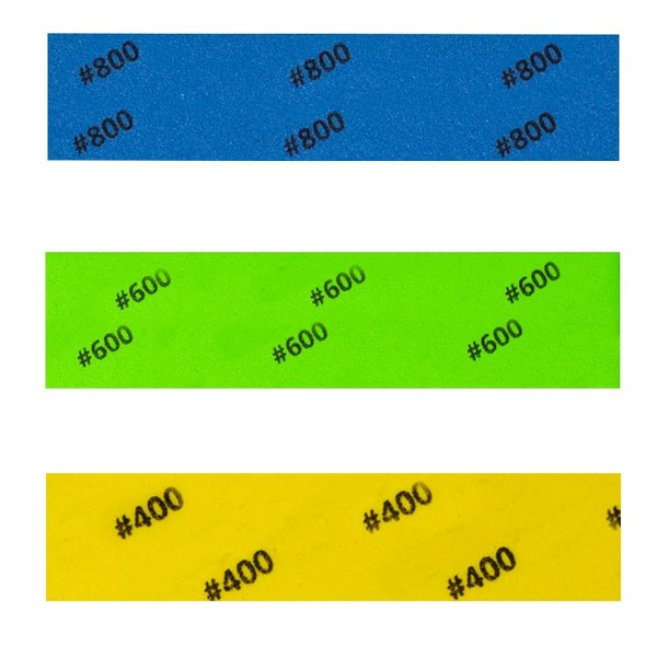Sponge Cloth File, Pack of 15 [#400/#600/#800 (5 each)]