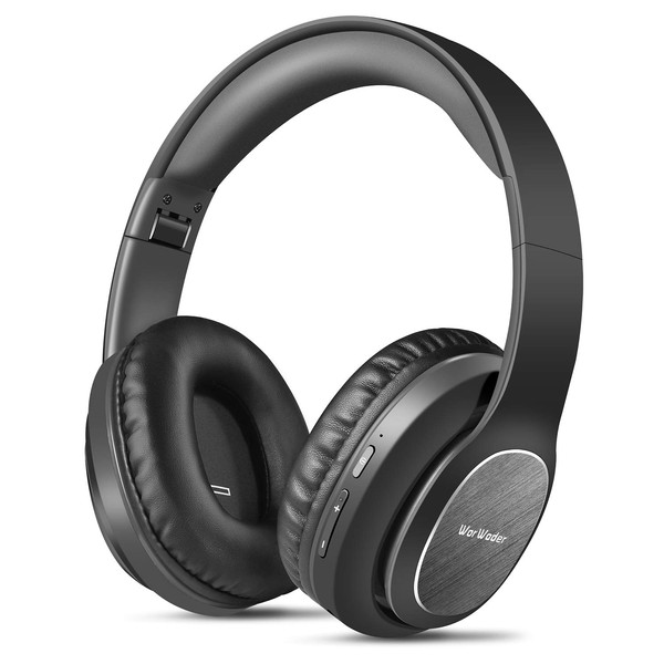 WorWoder 80Hrs Wireless Over Ear Headphones, Bluetooth 5.0 Wireless &