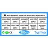 Micro Momentary Tactile Push Button Switch Assortment Kit 10 Values