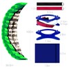 Touch the sky 100in Dual Line Stunt Parafoil Kite |