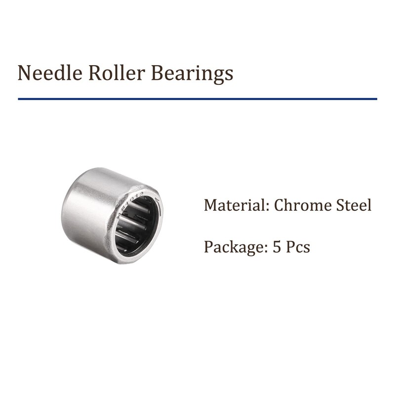 Kozelo 5pcs HF1012 Needle Roller Bearing 10mm x 14mm x