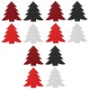 12 x Felt Decoration Christmas Tree 18.5 x 19 cm