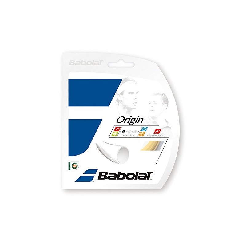 Babolat Unisex's Origin String, Natural White, Size 135/12 m