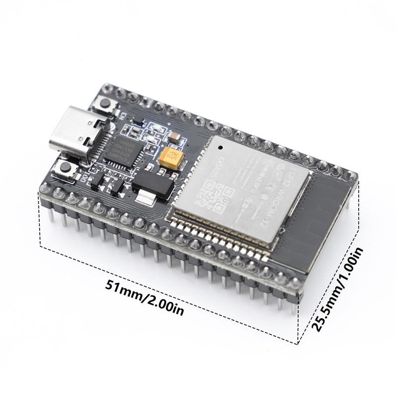 ESP32 NodeMCU-32S Lua Module,APKLVSR ESP32 USB C ESP-WROOM-32 CP2102 2.4