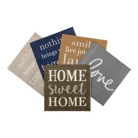 Restaurantware - Servilleta de papel gris oscuro - Home Sweet Home - 13 x 13 pulgadas, caja de 20 unidades,