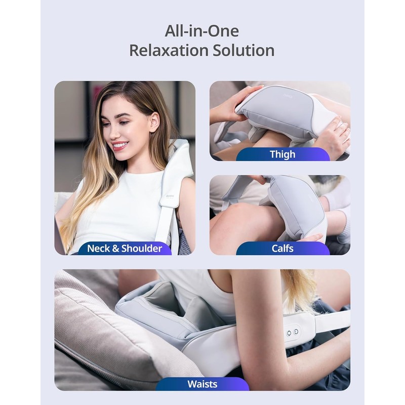 Neck S Shiatsu Neck and Shoulder Massager with Heat, Black