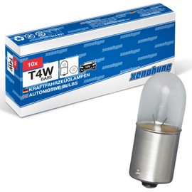 XENOHYPE 10 x T4W Premium BA9s 12 V 4 Watt Glass Base Lamp