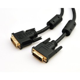 Rhomb UTECH – Premium DVI To DVI Cable Dual Link DVI-D 24 + 1/Gold Plated/HDTV resolution up to 2560x1600/Ferrite Core for Interference-Free Transmission/OFC Copper Conductor/x.v. Colour black black DVI zu DVI: 5.0m
