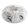 FelRelWel Cat Tunnel Bed with Furry Soft Mat,Cat Donut Tunnels