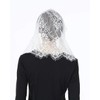 BEAUTELICATE Lace Mantilla Scarf Veil Tulle Stole Black White For