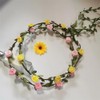 ccHuDE 6 Pcs 20cm Floral Hair Wreaths Flower Girl Crowns