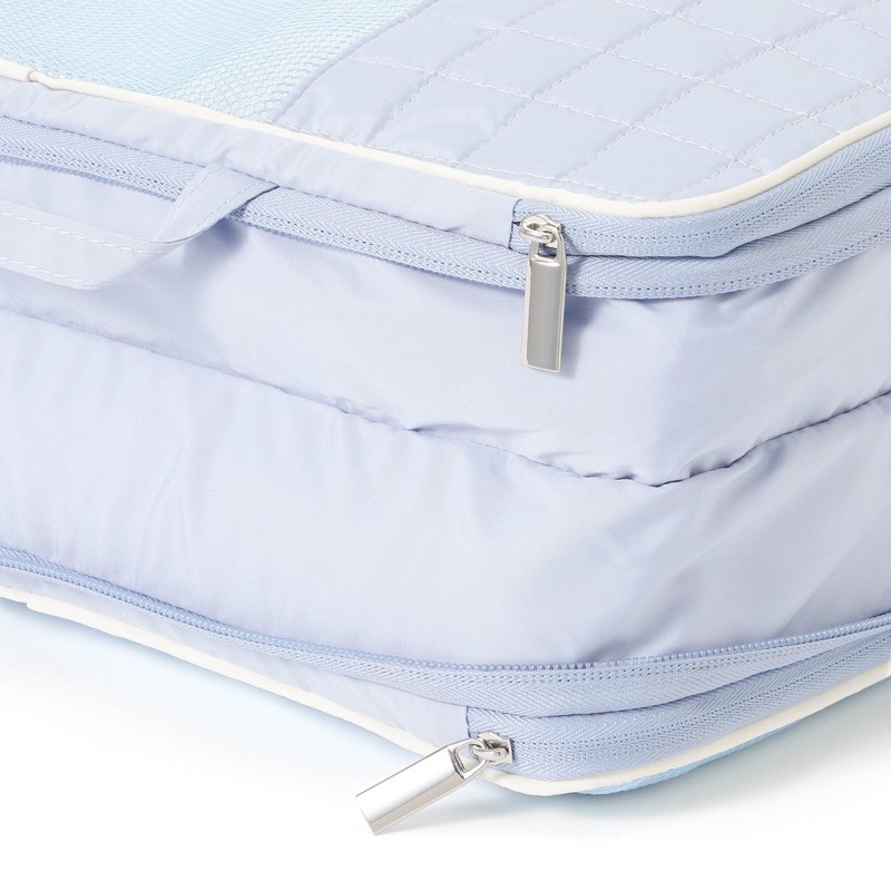 Francfranc Pop Stitch Quilt Compression Organizer Travel Pouch Compression Bag