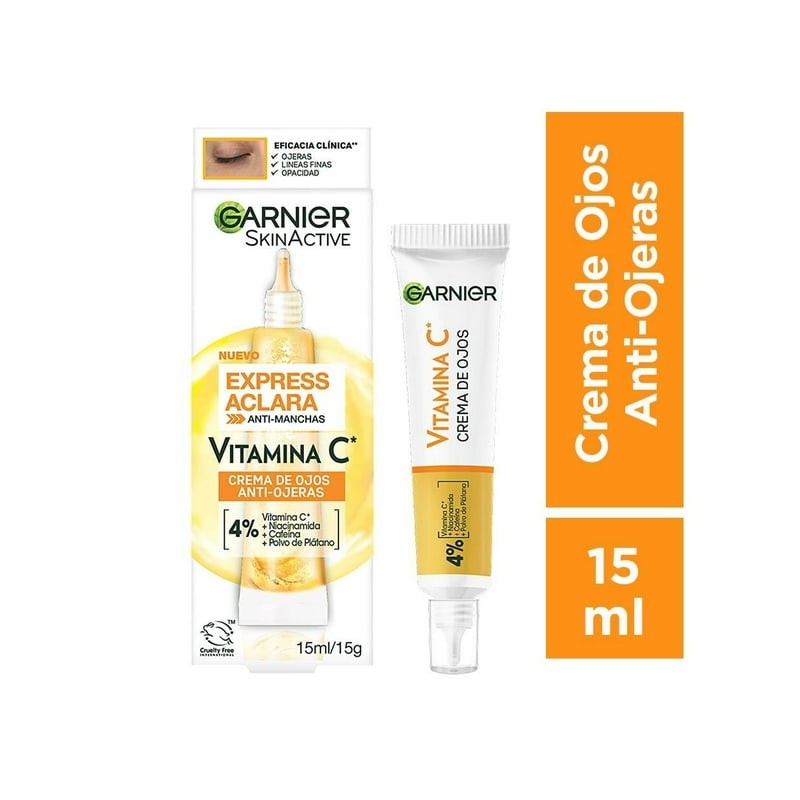 Sérum facial de noche Garnier skin active express aclara vitamina