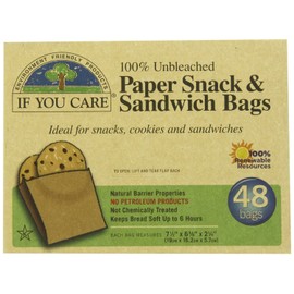 If You Care - Sandwich Bags 48bag - Unbleached