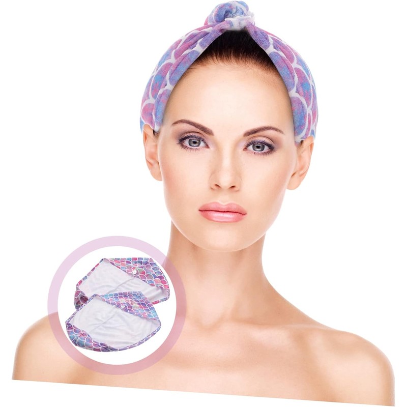 Toallas de Secado Rápido para Cabello Niña, Microfibra, 2 Piezas