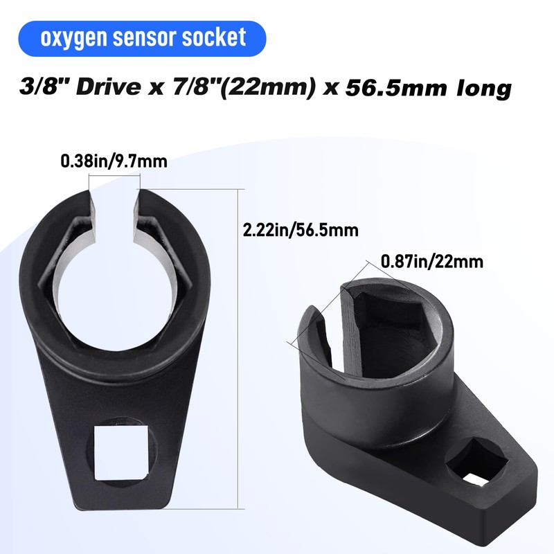 YGCQFH Oxygen Sensor Socket with Side Wire Cutout, Oxygen Sensor
