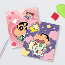 DIY Deco Sticker Type Crayon Shin-chan Diamond Cross-stitch 12X14cm Crayon Shin-chan's Dreamland / DIY데코스티커형 짱구 보석십자수 12X14cm 짱구의 꿈나라