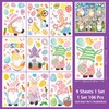 Easter Decorations Window Clings - 9 Sheets of Festive Easter