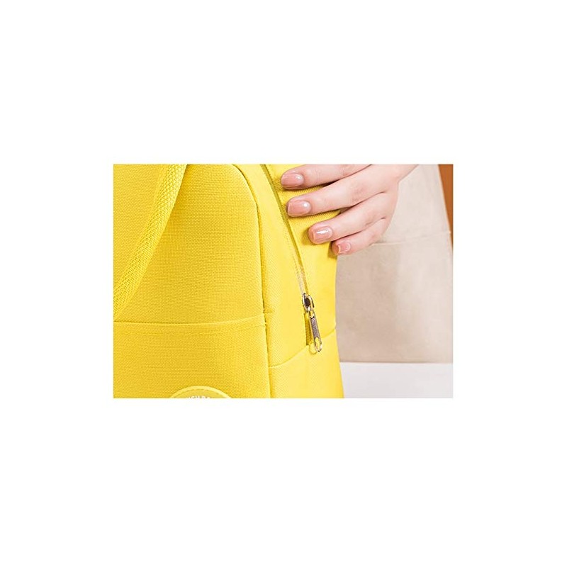 U-SITU BD002 Lunch Bag, Large Capacity, Cute, Smile, Lunch Bag,