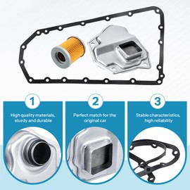 Transmission Automatic Transmission Pan Gasket Kit Compatible with Nissan Altima Rogue Sentra NV200 Dodge Caliber Jeep Mitsubishi Replaces OE 31728-1XF02 31728-1XF03 5191890AA