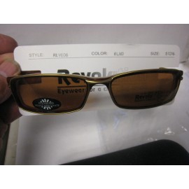 Revolution Eyewear NEW Revolution Eyeglass Frame W/Magnetic sun shade  REV606 BLND 51-16-140 w/case