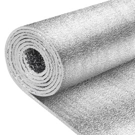 HADOR Window Insulation for Winter, Reflective Insulation Roll 16 in X 10 Feet, Double-Sided Aluminum Foam Core Radiant Barrier Kit for RV and Skylight Windows, 1 Roll