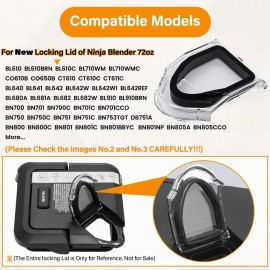 Vofiiln Pour Spout Cover Replacement for Ninja 72 Oz Pitcher, Blender Lid Replacement Pa