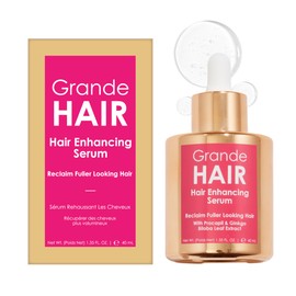 Grande Cosmetics GrandeHAIR Enhancing Hair Serum - for Men & Women, for Fuller & Thicker-Looking Hair in 8 weeks, Safe for Color-Treated Hair (40 mL)