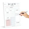 Boost Productivity with Undated Daily Planner - 50 Tear-Off Sheets