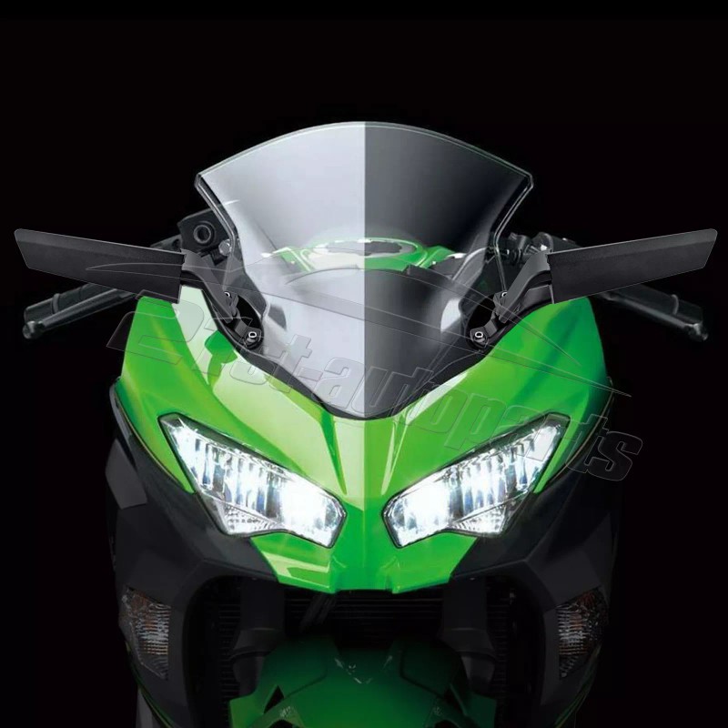 XM Adjustable Winglet Wing Stealth Mirrors For Kawasaki NINJA 650