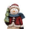 Christmas Snowman Figurines, Xmas Holiday Winter Wonderland Decoration Home Indoor