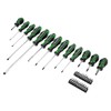 Sealey 33pc GripMAX® Screwdriver & Bit Set - Hi-Vis Green