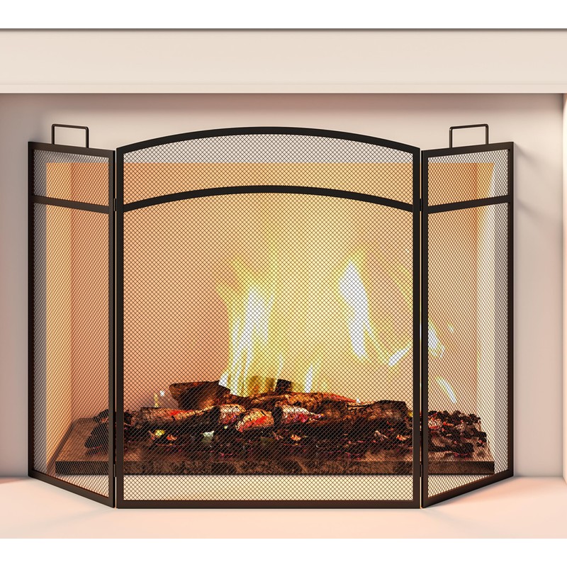 Calidola 3 Panel Fireplace Screen 48" W x 29" H