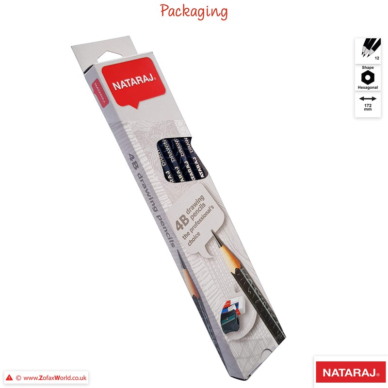 NATARAJ Professional Artist Drawing Pencils Pack Draw Sketch Tone Shade