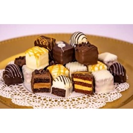 Best Chocolate Lovers Petit Fours - Bite Size Dessert Appetizers (60 Piece Tray)