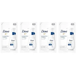 Dove Beauty Moisture Creamy Foaming Facial Cleanser, Refill, 4.9 fl oz (140 ml) x 4 Packs
