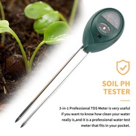 Rensimote 3 Pack PH Meter TDS PPM Meter and 3 in 1 Soil PH Tester PH/EC Digital Kit for Home, Garden, Lawn, Farm