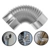 SHINEOFI 2pcs Stainless Steel Elbow Pipe for Chimney Flue Efficient