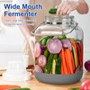 5 Gallon Square Fermentation Jar with Wide Mouth, Stainless Handles,