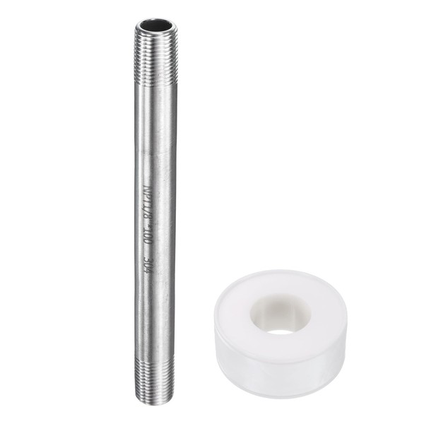 HARFINGTON Stainless Steel Nipple Pipe Fitting 1/8" NPT x 1/8"