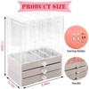 17Dec Acrylic Jewelry Holder Organizer Box with 5 Display Clear