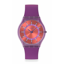 Swatch Unisex Casual Watch Purple Bio-sourced Quartz Sweet Strawberry Dream