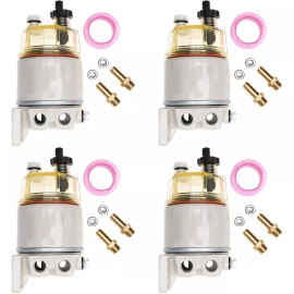 Auto-Parts R12T Water Separator For Marine Spin-on 120AT Diesel Fuel Filter - 4 Packs