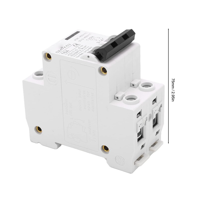 16A Circuit Breaker AC DC 2-in-1 400V 2P Miniature Circuit