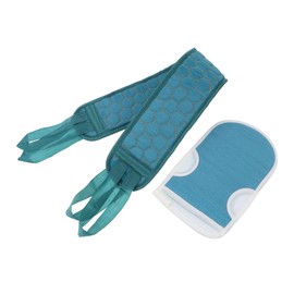 FRCOLOR 2PCS Scalp Scrub Body Brush Massager Set Exfoliating Bath Strap Towel Bath Wash Towel Brush Scrubber Gloves