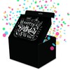 FETTIPOP DIY Gift Box, Gift Carton, Exploding confetti (Premium White),