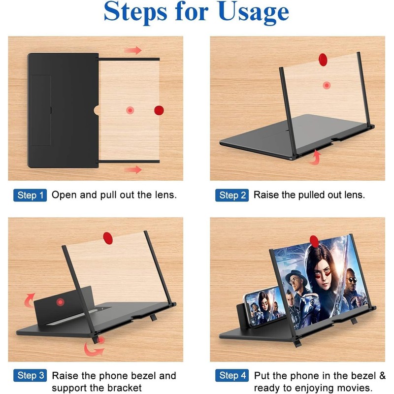 16" Screen Magnifier for Cell Phone – 3D HD Magnifing