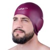Gorras de natación 3D con protección de oídos, gorra de