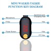 ELIDAIP T-M9 Super Mini Walkie Talkies with Earpieces Small Portable
