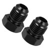 Unifizz 2pcs Car AN6 Male Flare Bolt Blanking Plug End
